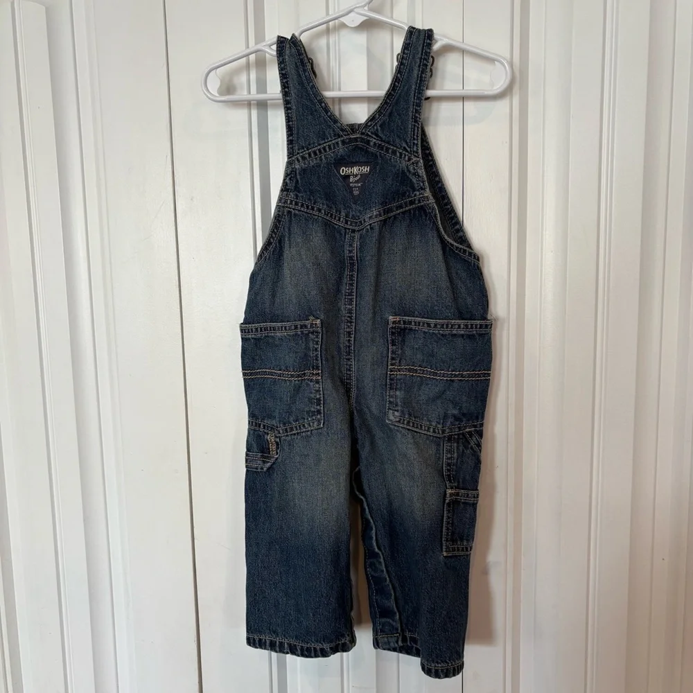 Osh Kosh Denim Overalls Size 12 Months‎